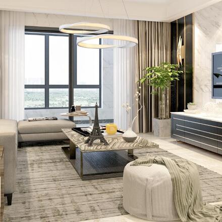 ACA Lighting závěsné svítidlo HARMONY LED 32W 2500lm CCT IIP20 bílý kov + akryl HM24LEDP60WHCCT