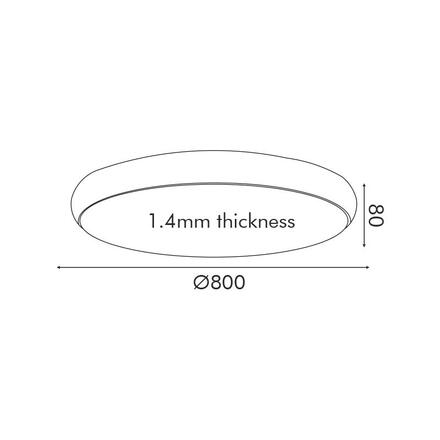 ACA Lighting stropní svítidlo KALLISTA LED 70W 5600lm CCT černý kov HM27LEDC80BKCCT