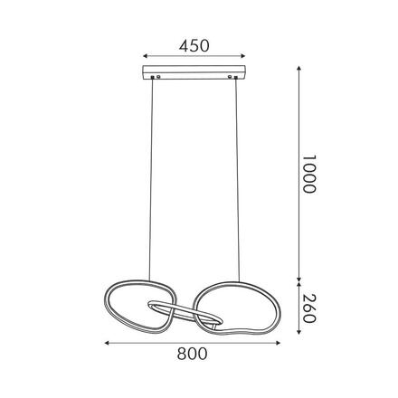 ACA Lighting závěsné svítidlo RING LED 42W 3300lm CCT IP20 zlatá nerez ocel + akryl HM88LEDP3GDCCT