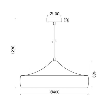 ACA Lighting Vintage závěsné svítidlo KS07961PWG