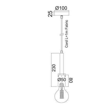ACA Lighting Style závěsné svítidlo KS2084P51SLP