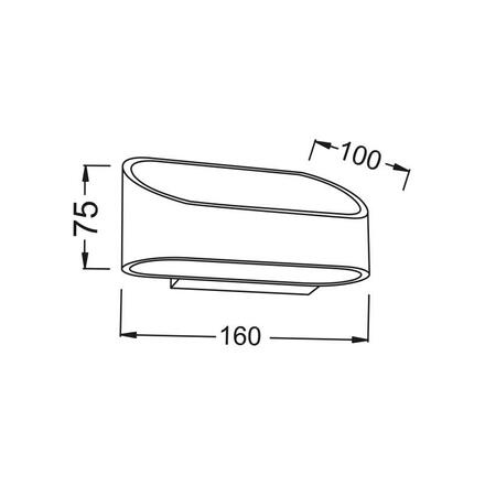 ACA Lighting Wall&Ceiling LED nástěnné svítidlo L35039