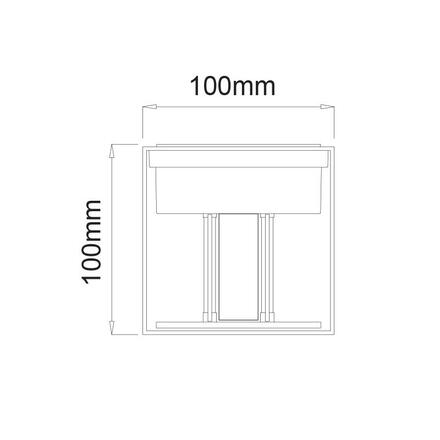 ACA Lighting LED venkovní nástěnné svítidlo 6W 435lm 0-120st. 230VAC 3.000K tmavě šedá CRI80 IP54 30.000h LG0559G