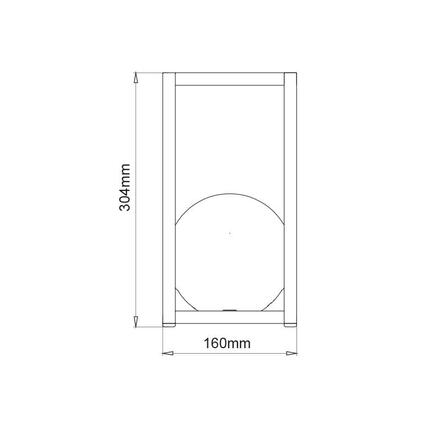 ACA Lighting LED venkovní svítidlo na baterie nabíjecí 1W 160lm 3.000K tmavě šedá 160st. CRI80 IP54 LG0665G