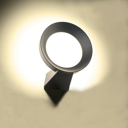 ACA Lighting LED SMD venkovní nástěnné svítidlo 8W 220LM 110d 230V AC 3.000K tmavá šedá CRI80 IP54 30.000hod LG0901G
