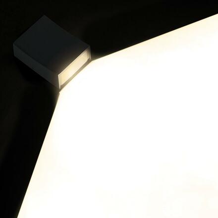 ACA Lighting LED HP venkovní nástěnné svítidlo 3W 110LM 89d 230V AC 3.000K tmavá šedá CRI80 IP65 30.000hod LG1041G