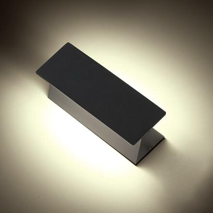 ACA Lighting LED SMD venkovní nástěnné svítidlo 7W 210LM 190d 230V AC 3.000K tmavá šedá CRI80 IP54 30.000hod LG1201G