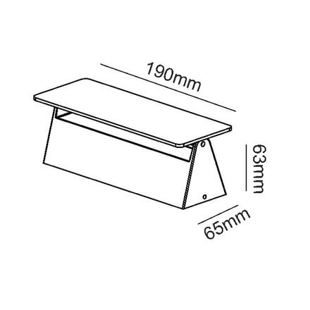 ACA Lighting LED SMD venkovní nástěnné svítidlo 7W 210LM 190d 230V AC 3.000K tmavá šedá CRI80 IP54 30.000hod LG1201G