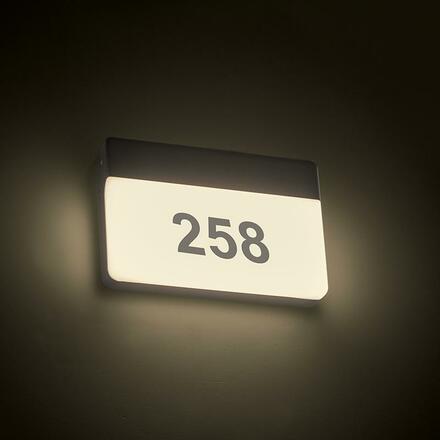 ACA Lighting LED SMD venkovní nástěnné svítidlo 13W 650LM 120d 230V AC 3.000K tmavá šedá CRI80 IP65 30.000hod LG1329G