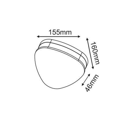 ACA Lighting LED SMD venkovní nástěnné svítidlo 10W 320LM 68d 230V AC 3.000K tmavá šedá CRI80 IP65 30.000hod LG1372G
