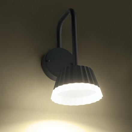 ACA Lighting LED SMD venkovní nástěnné svítidlo 10W 400LM 85d 230V AC 3.000K tmavá šedá CRI80 IP54 30.000hod LG2122G