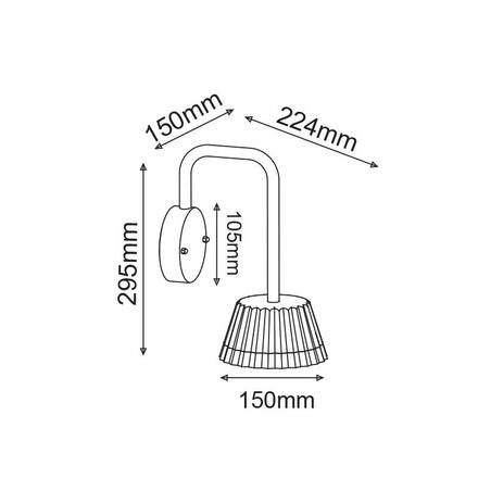 ACA Lighting LED SMD venkovní nástěnné svítidlo 10W 400LM 85d 230V AC 3.000K tmavá šedá CRI80 IP54 30.000hod LG2122G
