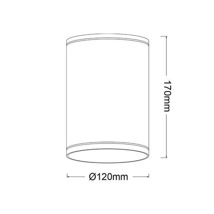 ACA Lighting E27 PAR30 venkovní kulaté stropní svítidlo 230V zlatá černá IP65 MAX.35W LG2302E27GB