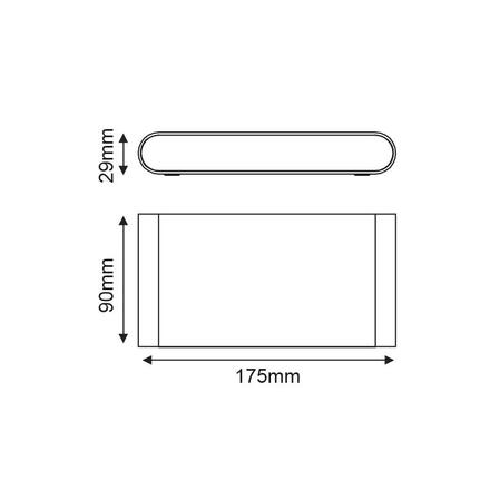 ACA Lighting LED SMD venkovní nástěnné svítidlo 11W 570LM 60d 230V AC 3.000K bílá CRI80 IP54 30.000hod LG2632W