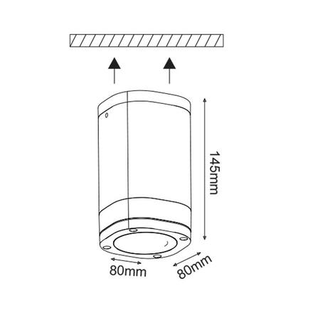 ACA Lighting Garden stropní venkovní svítidlo LG2883G