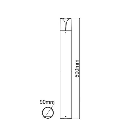 ACA Lighting Garden Pole venkovní svítidlo LG8302G-500