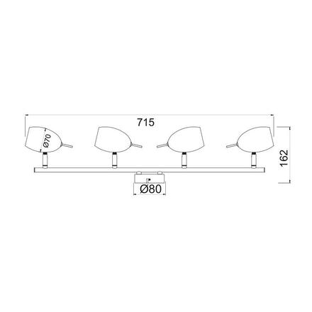 ACA Lighting Spot stropní svítidlo MC1164