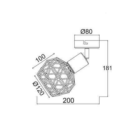 ACA Lighting Spot svítidlo MC15611C