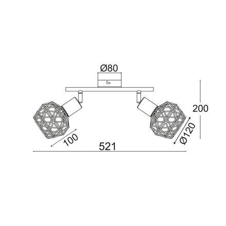 ACA Lighting Spot svítidlo MC15612B