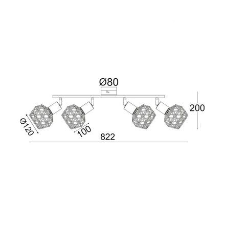 ACA Lighting Spot svítidlo MC15614B