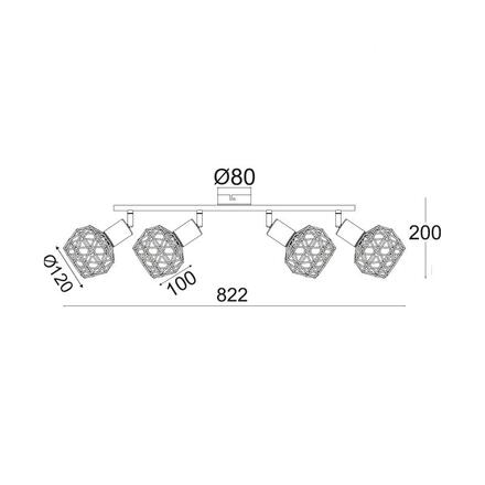 ACA Lighting Spot svítidlo MC15614C