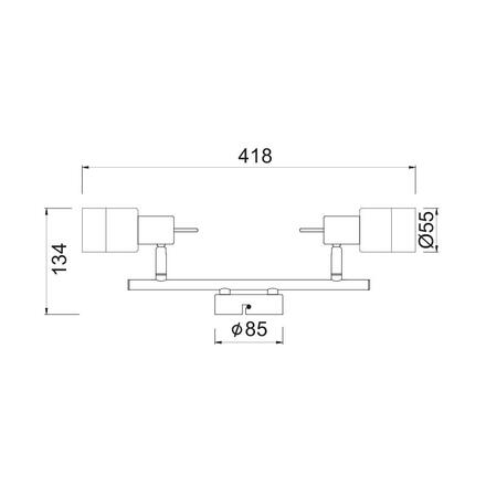 ACA Lighting Spot stropní svítidlo MC6562