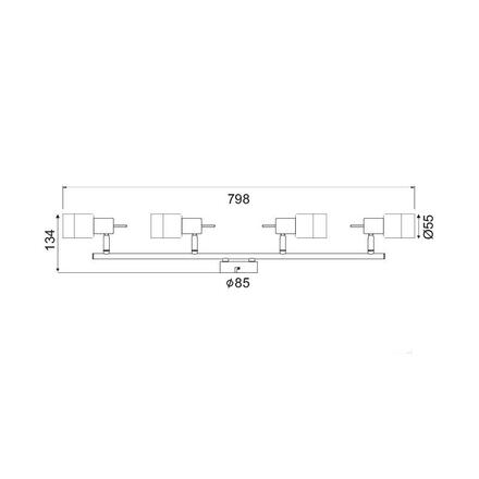 ACA Lighting Spot stropní svítidlo MC6564