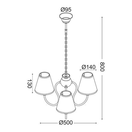 ACA Lighting Dětské závěsné svítidlo MD130943