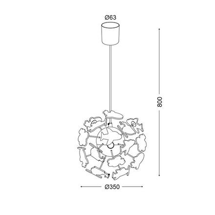 ACA Lighting Dětské závěsné svítidlo MD160224AIR