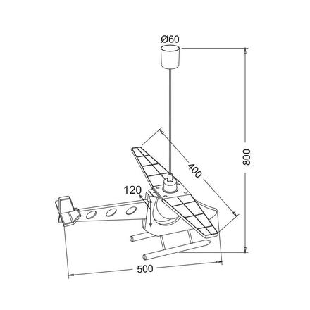 ACA Lighting Dětské závěsné svítidlo MD20061