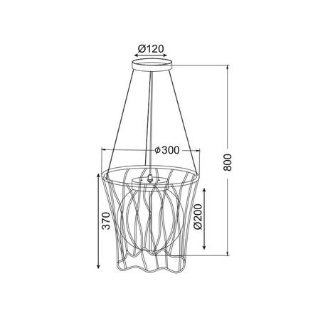 ACA Lighting Dětské závěsné svítidlo MD50591B