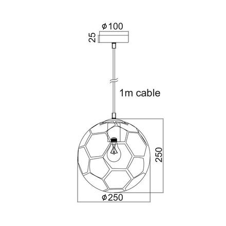 ACA Lighting Dětské závěsné svítidlo MD50611A