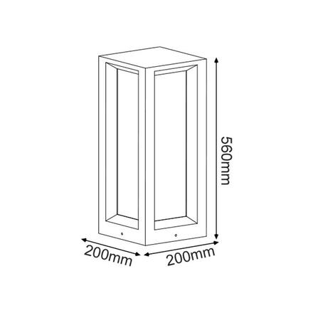 ACA Lighting Garden Pole venkovní svítidlo MK039B-560