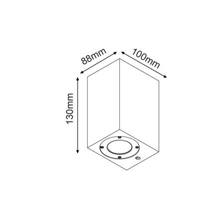 ACA Lighting Garden Wall venkovní nástěnné svítidlo MK0531SB