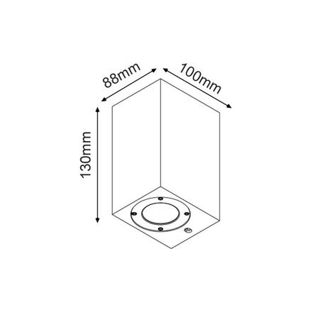 ACA Lighting Garden Wall venkovní nástěnné svítidlo MK0531SW