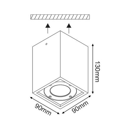 ACA Lighting Garden stropní venkovní svítidlo MK163130SW