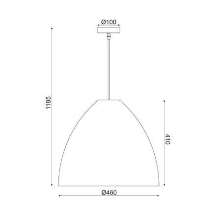 ACA Lighting závěsné svítidlo 1XE27 hnědá ratan D45×H119CM OIA ML1013012B