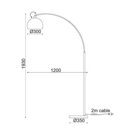 ACA Lighting Floor&Table stojanové svítidlo ML312401FB