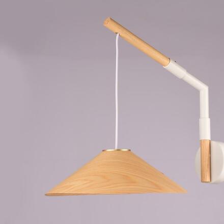 ACA Lighting nástěnné svítidlo 1X GX53 přírodní dřevo 30X40X32CM NAIROBI MQ13W130NW