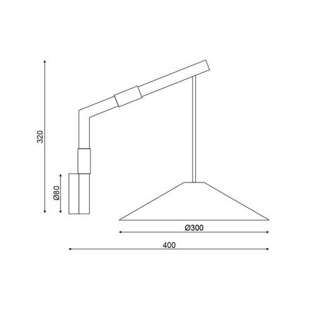 ACA Lighting nástěnné svítidlo 1X GX53 přírodní dřevo 30X40X32CM NAIROBI MQ13W130NW