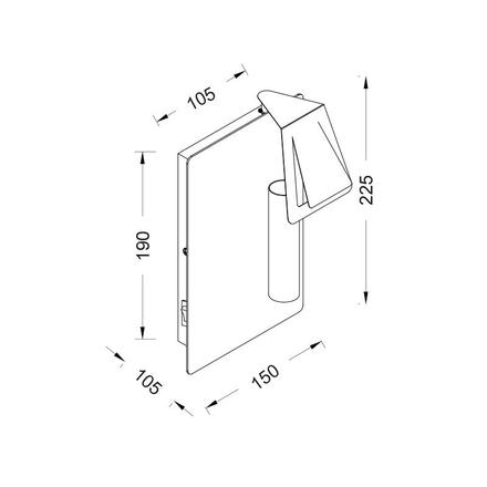 ACA Lighting Wall&Ceiling nástěnné svítidlo MXB150021C