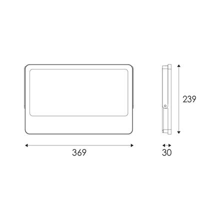 ACA Lighting LED SMD černý reflektor 200W 3CCT 20000lm 185-265V Ra80 IP66 N200CCT