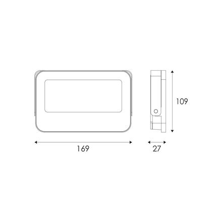 ACA Lighting LED SMD bílý reflektor 30W 3CCT 3000lm 185-265V Ra80 IP66 N30CCTW