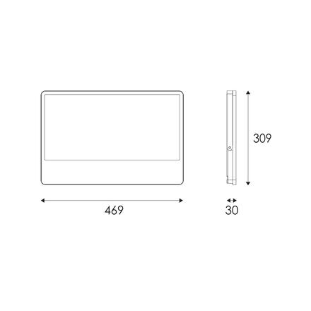 ACA Lighting LED SMD černý reflektor 400W 3CCT 40000lm 185-265V Ra80 IP66 N400CCT