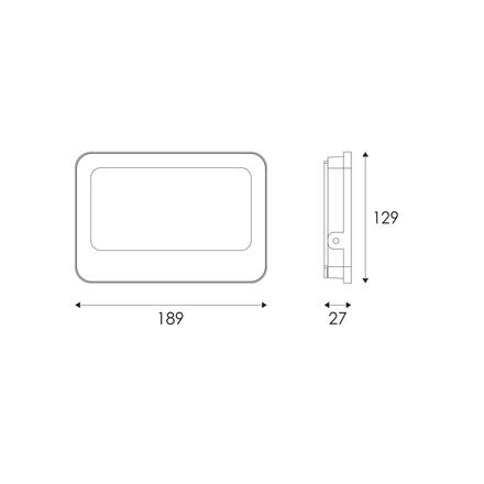 ACA Lighting LED SMD bílý reflektor 50W 3CCT 5000lm 185-265V Ra80 IP66 N50CCTW