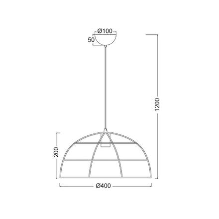ACA Lighting Vintage závěsné svítidlo OD543640