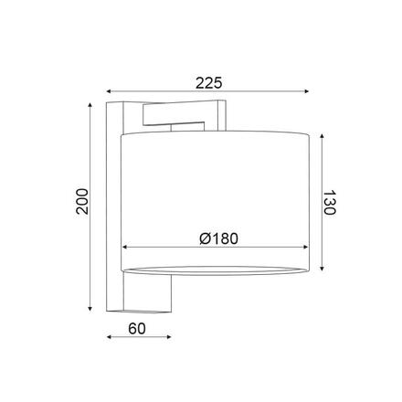 ACA Lighting Mix&Match stropní a nástěnné svítidlo bez stínítka OD5612W