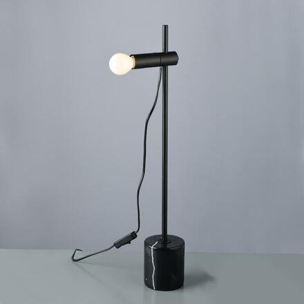 ACA Lighting stolní lampa 1XE14 mramor + kov černý D9XH58CM HERA OD581T58B