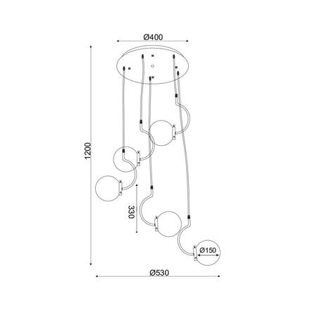 ACA Lighting Vintage závěsné svítidlo OD905905P