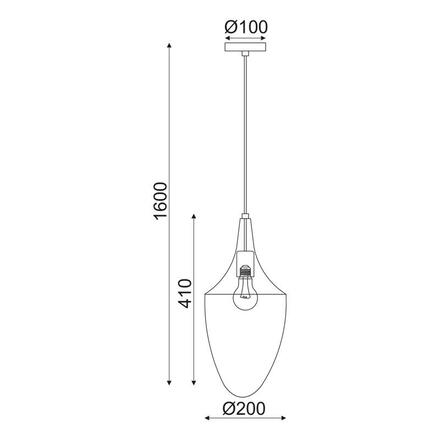 ACA Lighting Style závěsné svítidlo OD90911PCH